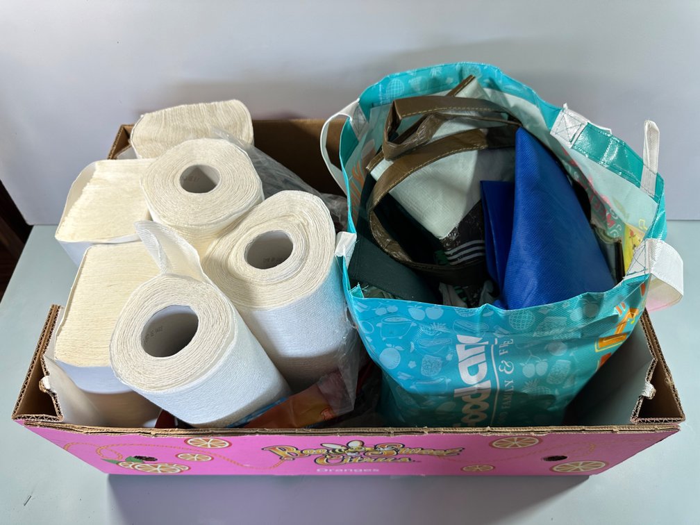 Reusable Bags and Paper Towel