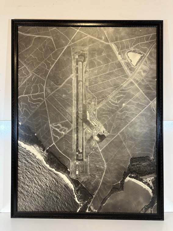 Vintage Aerial Photograph of Lihue Airport by Air Survey Hawaii – 1980 