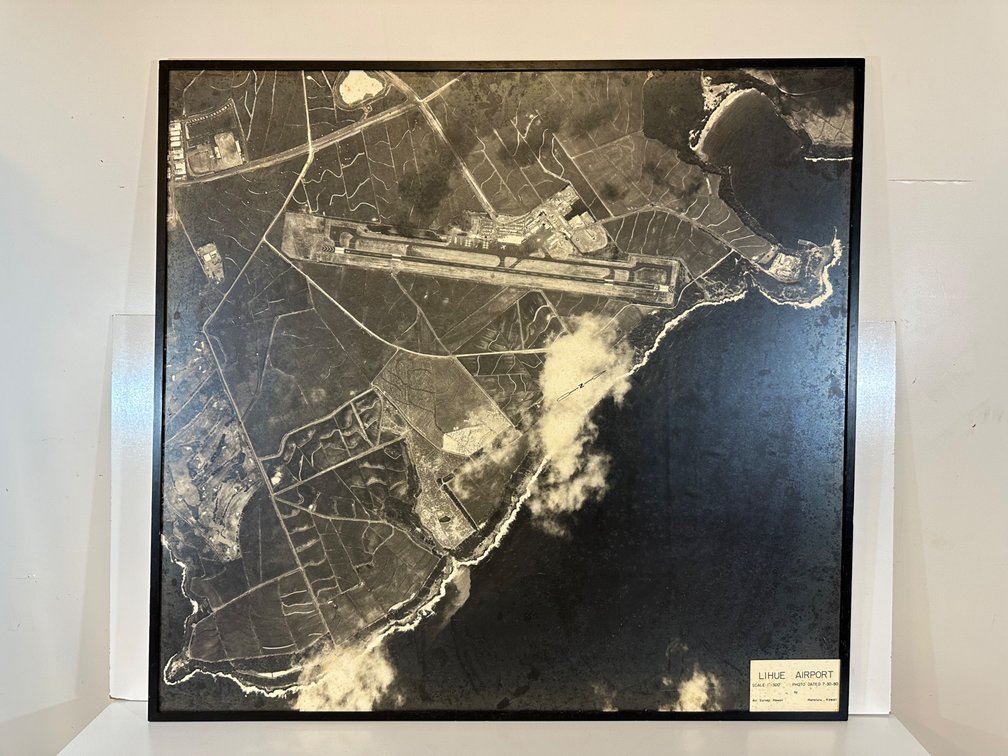Vintage Aerial Photo of Lihue Airport (1980)