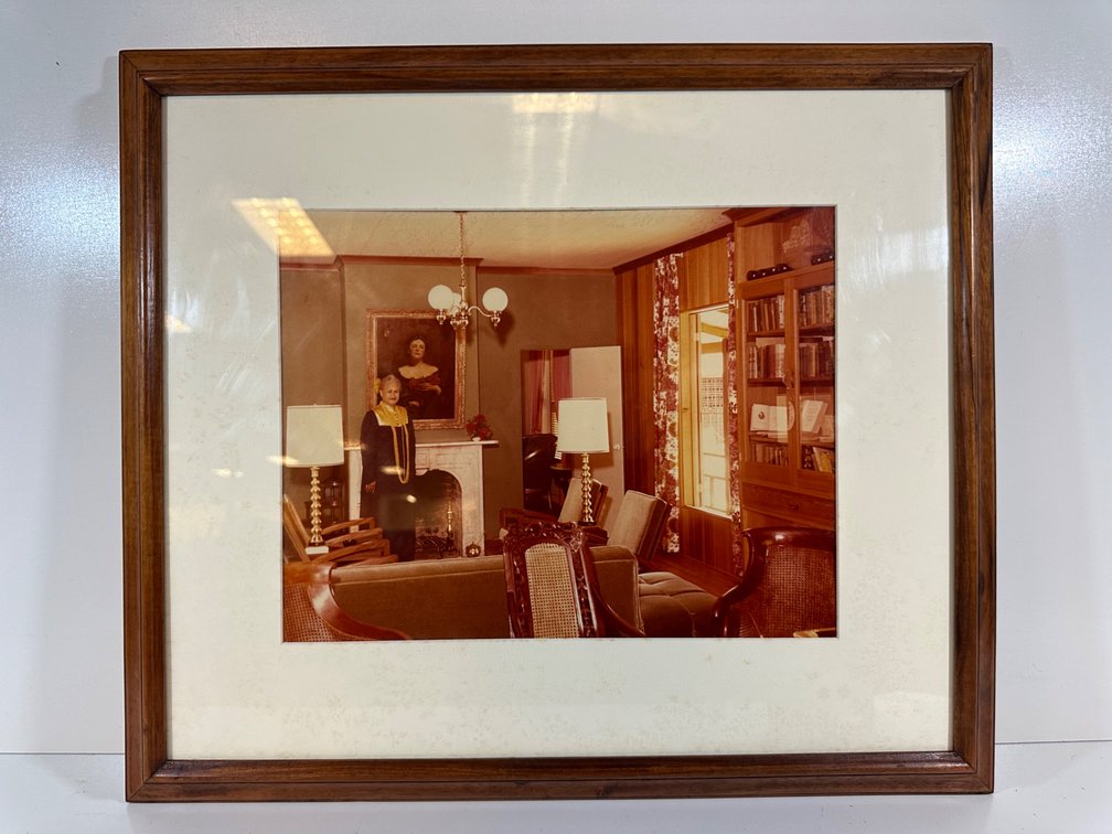 Vintage Colored Photograph of Grace Guslander - Framed Piece from Hawaiian Estate
