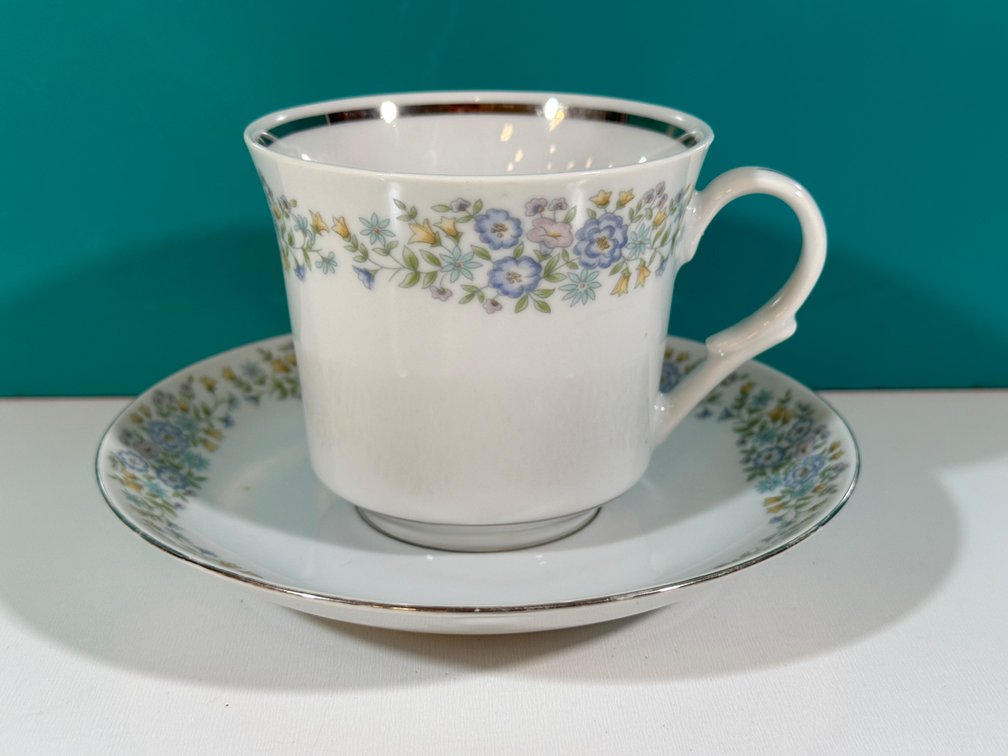 Elegant Jarolina Tea Cup and Saucer - Made in Poland - Floral Design