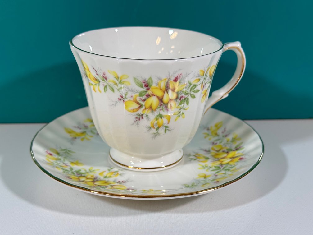 Duchess Bone China "Laburnum" Tea Cup and Saucer - Kauai Estate