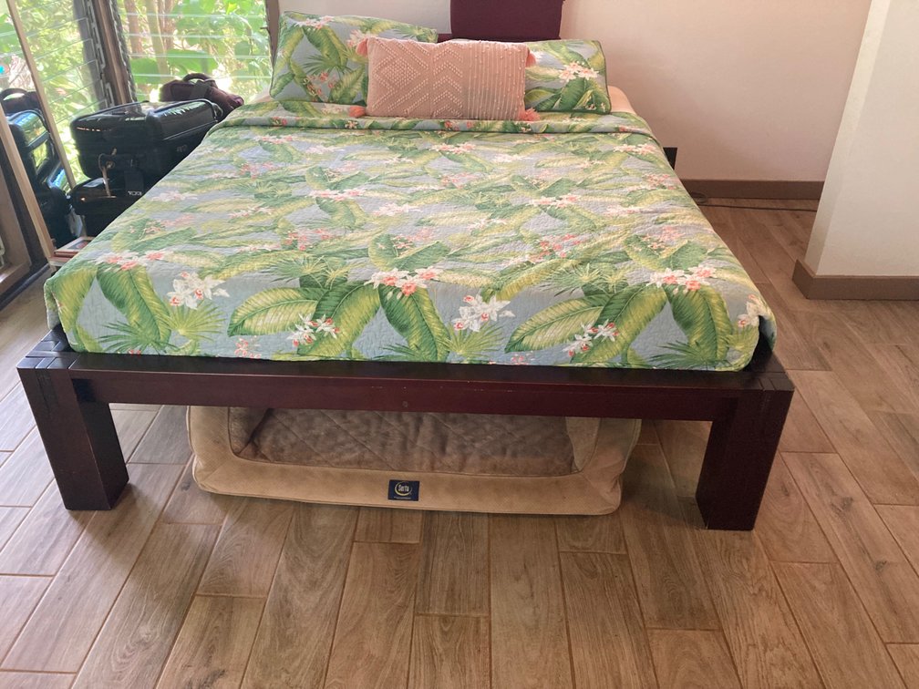 Solid Wood Queen Size Bed Frame 
