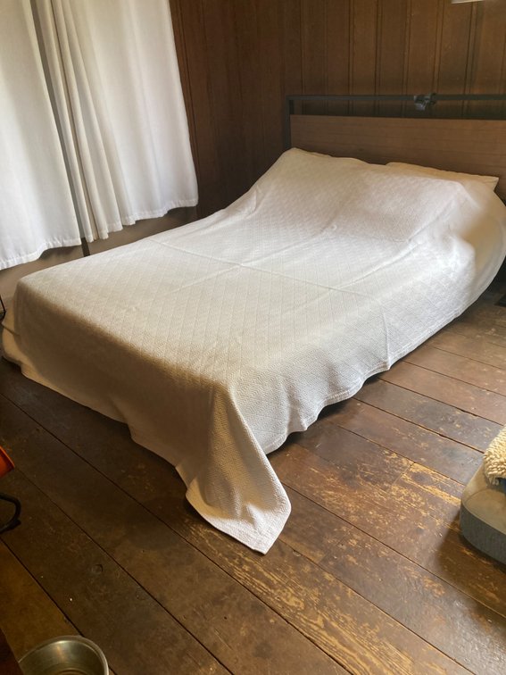 Fieldcrest White Textured Cotton Queen Blanket