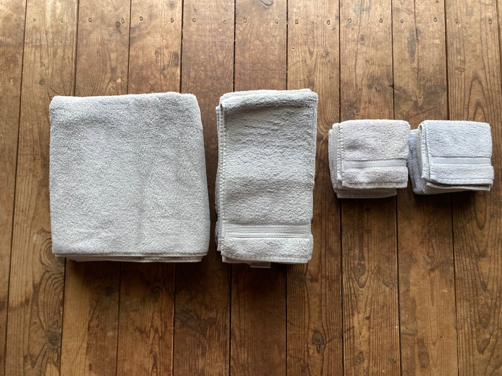 Charisma 100% Cotton Light Gray 2x Set of Towels