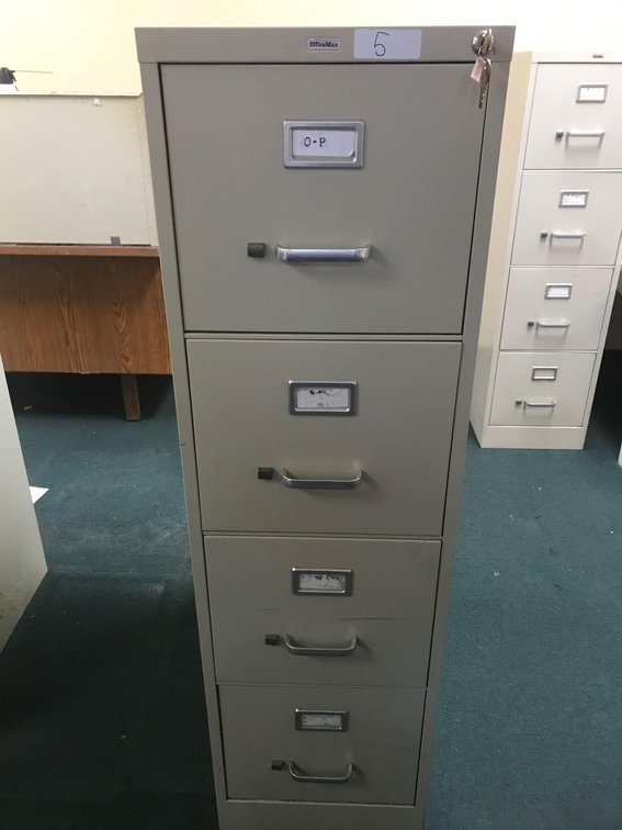 Metal Filing Cabinet with Keys