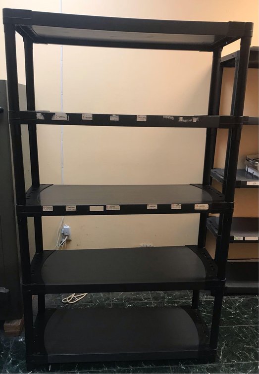 5-Tier Plastic Utility Shelving Unit