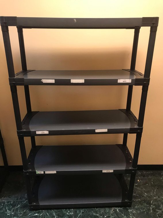 5-tier Plastic Utility Shelving Unit