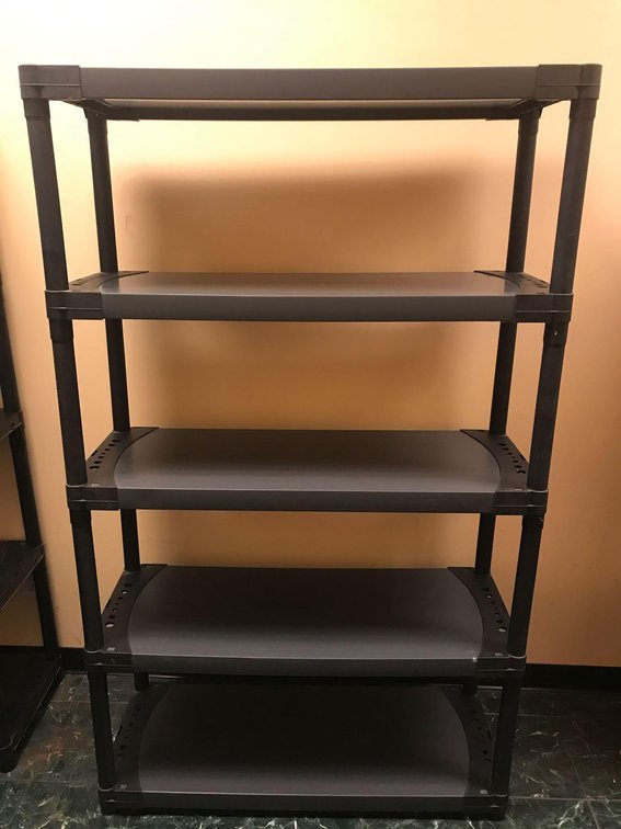 5-tier Plastic Utility Shelving Unit