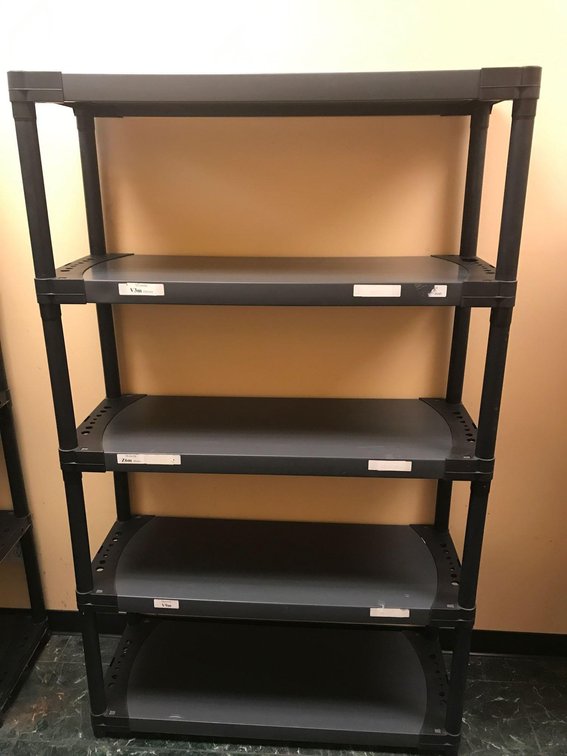 5-tier Plastic Utility Shelving Unit