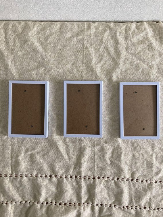 Mini White Picture Frame Lot