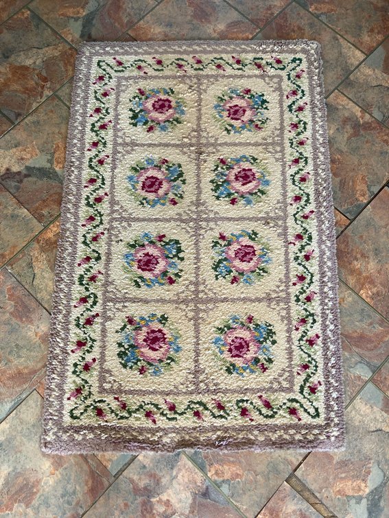 Woven Flower Rug