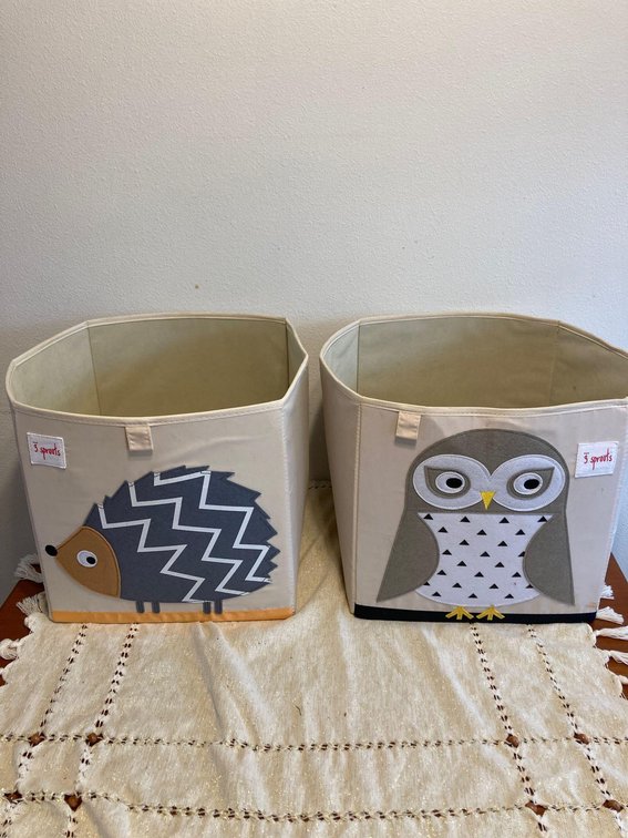 (X's 2) Animal Collapsible Storage Boxes