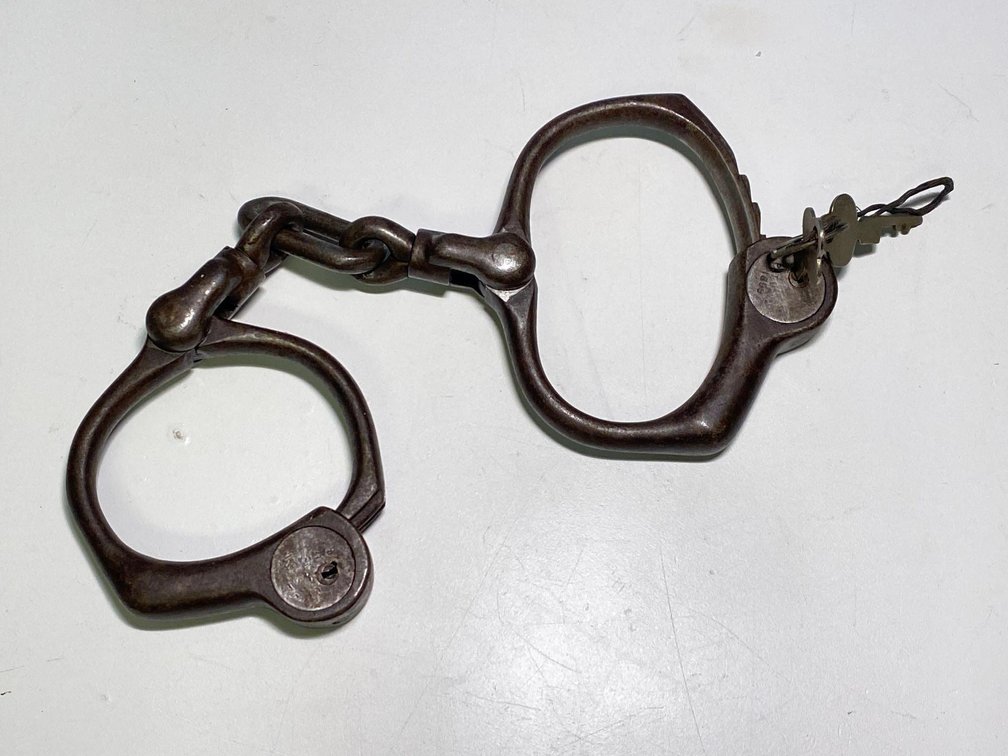 Antique Bean Cobb Handcuffs