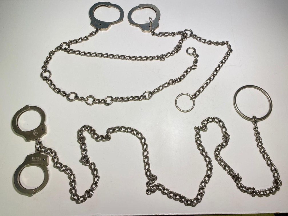 (X's 2) Smith & Wesson and Peerless Hand Cuffs with Different Configurations