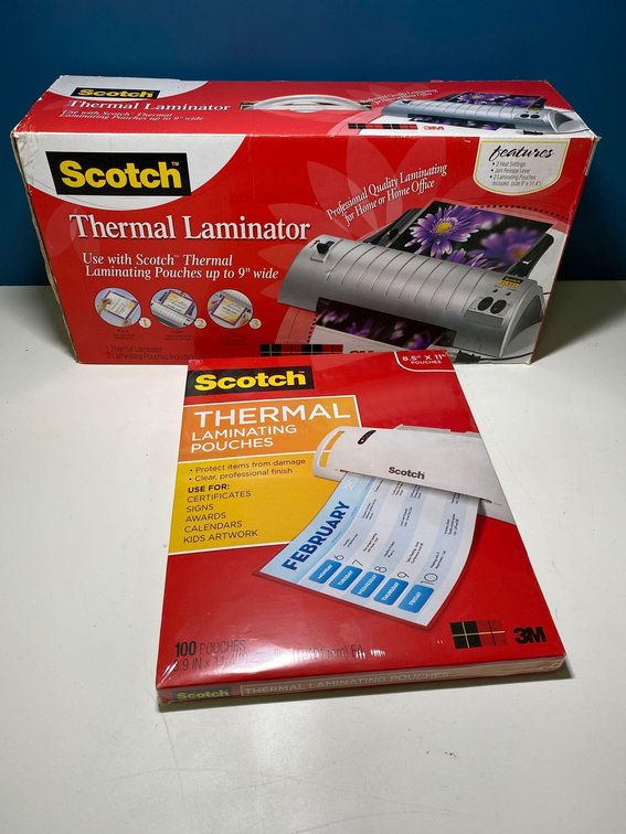 Scotch Thermal Laminator Sheets and Pouches 