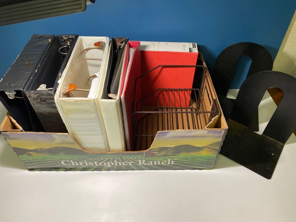 Binders and Office Organizing Items 
