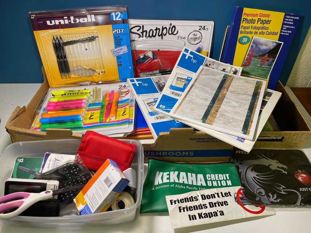 Pens, Markers, Photo Paper and Other Office Supplies 