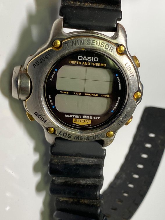 Casio Depth and Thermo Water Resistant 200M Digital Watch 