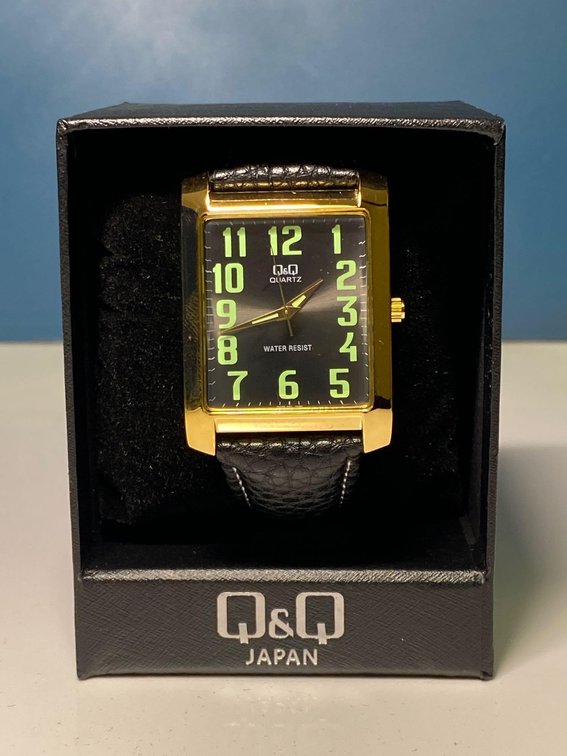 Q & Q Japan Brand Water Resistant Square Face Watch