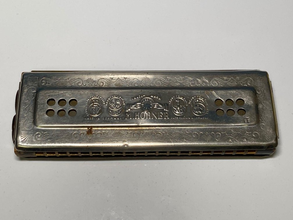 Echo Bell Metal Reeds Registered Harmonica 
