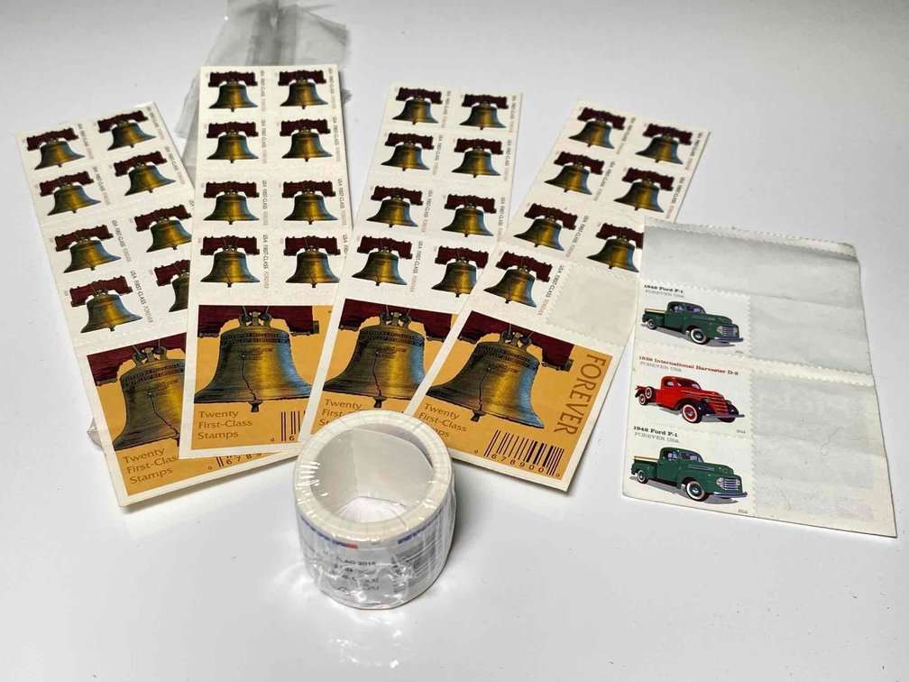 Coil of 100 Forever Stamps and Lose Forever Stamps 