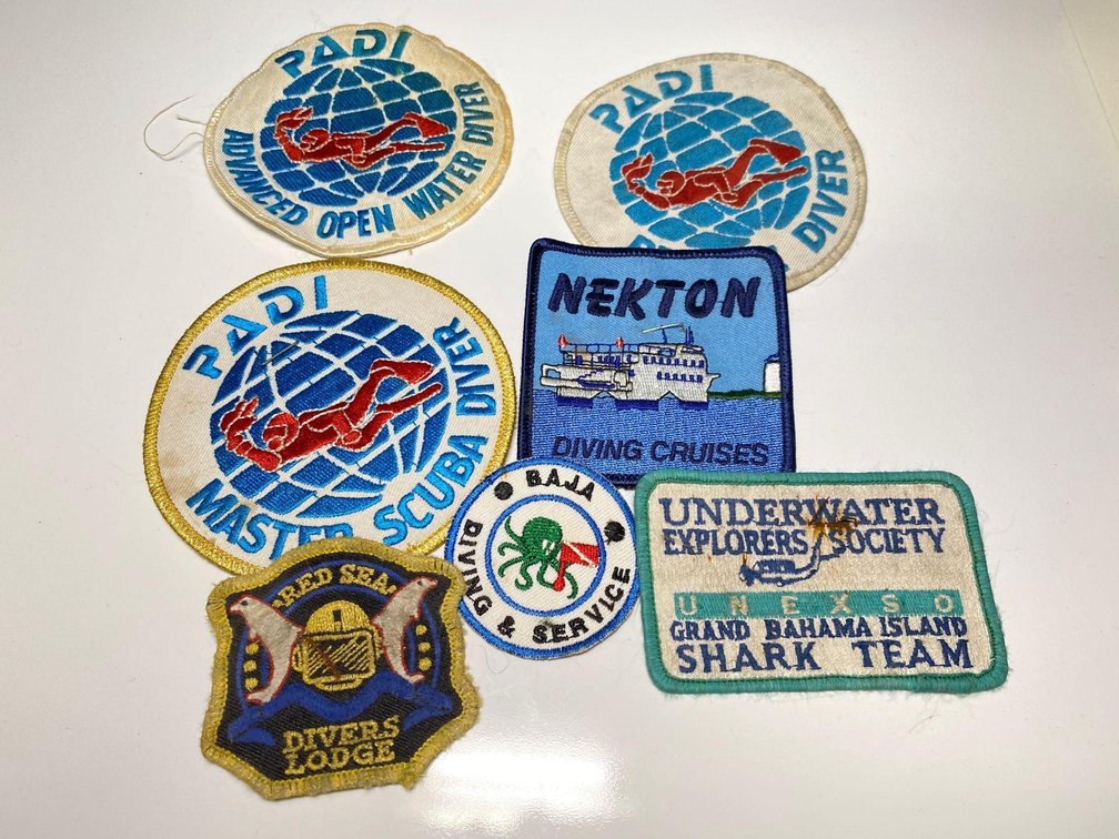 Mixed Lot of Diving Badges / Patches 