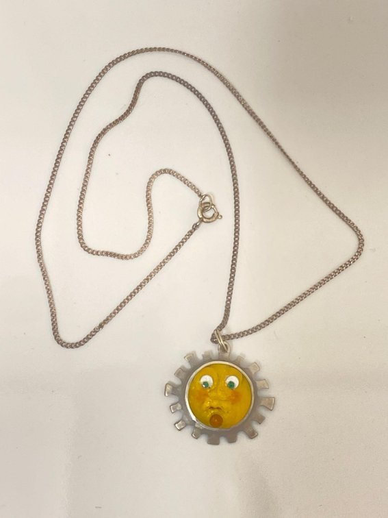 Sun Pendant on 18" Long Chain