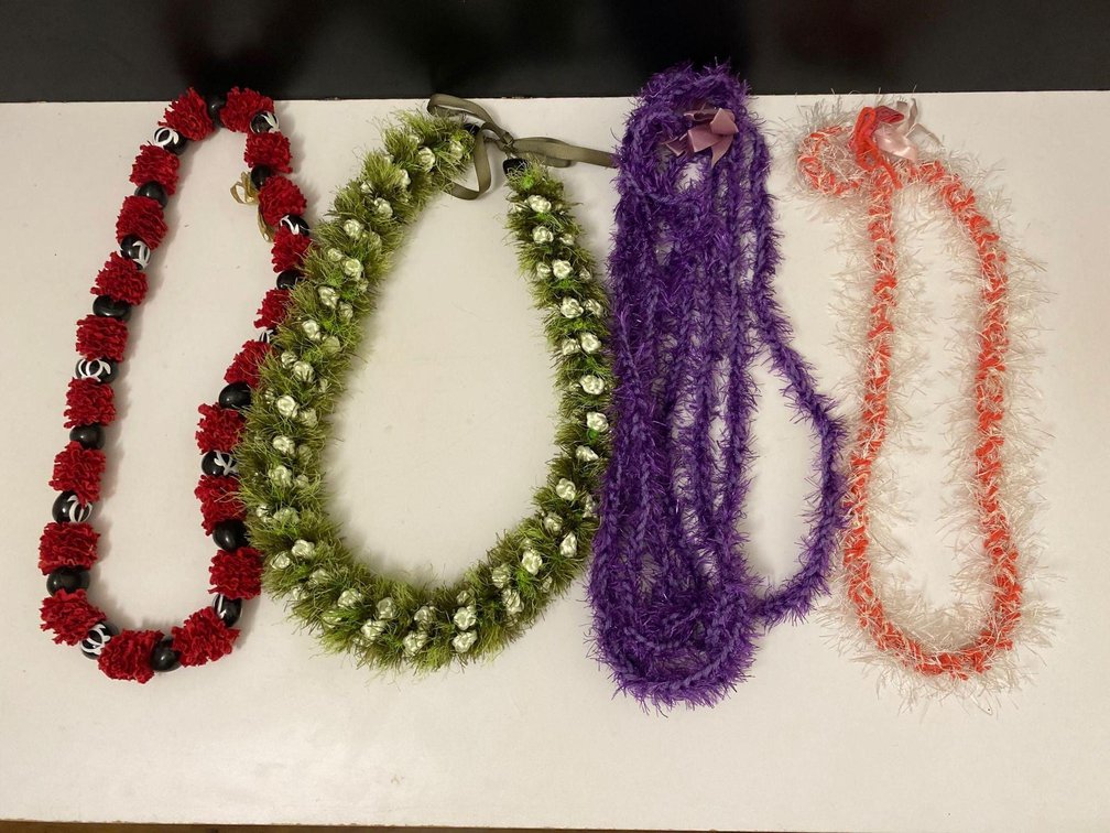Four Yarn Leis 