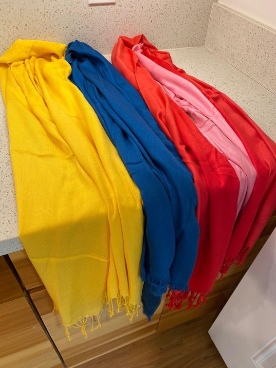 (X's 3) Viscose Shawls 