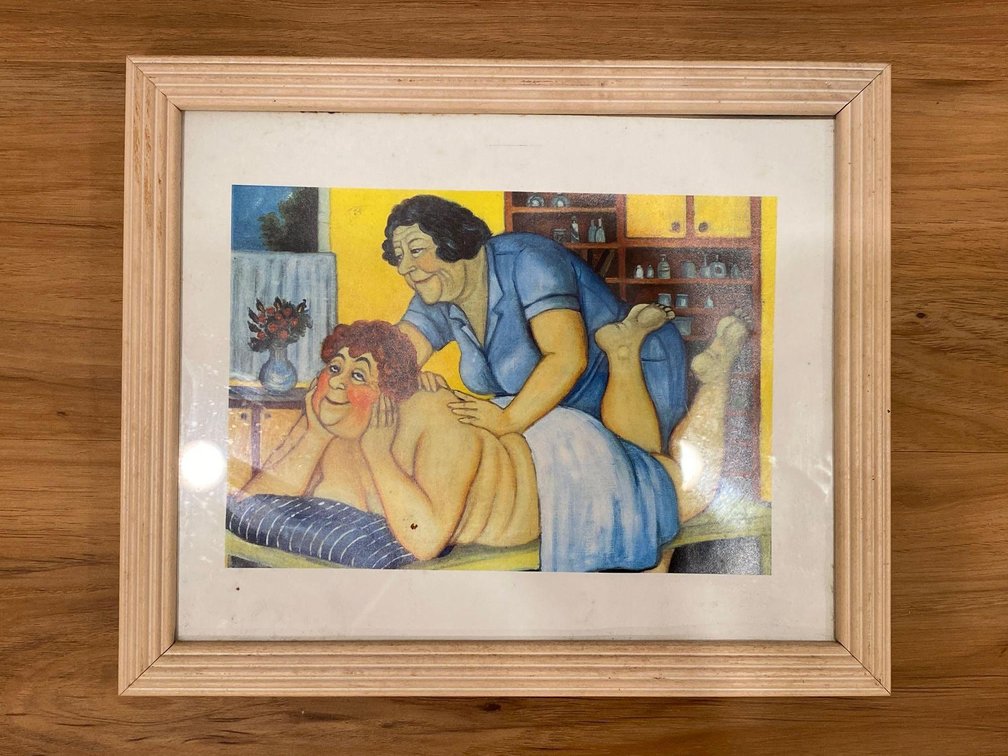 9" X 11" Framed Massage Print 