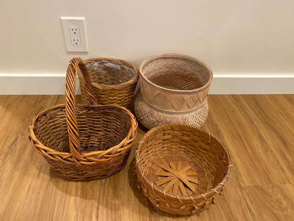 Mixed Lot of Four Baskets 