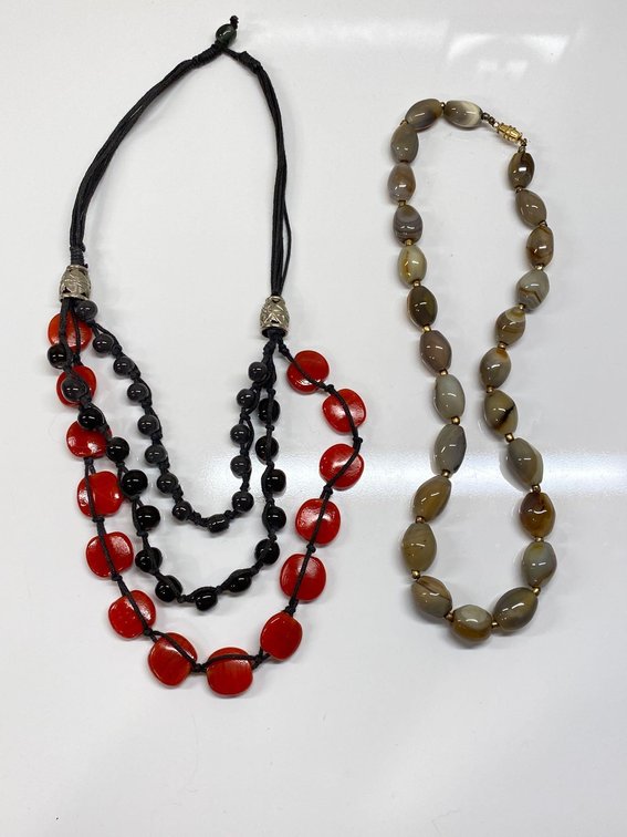 Two Fashion Beaded Necklaces 