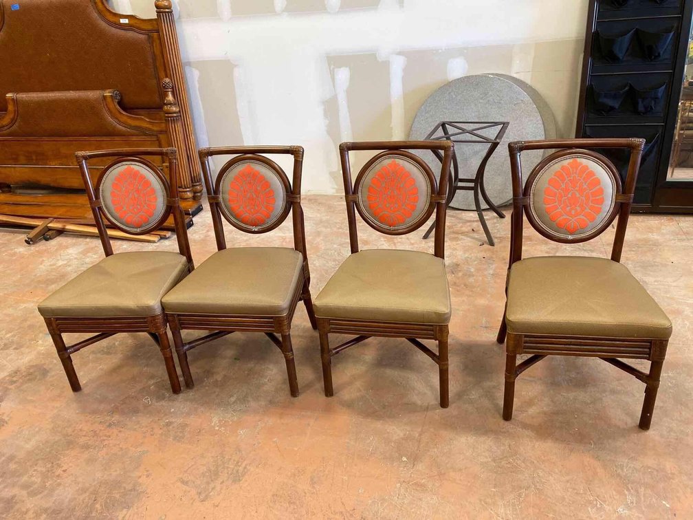 (X's 4) rattan chairs 
