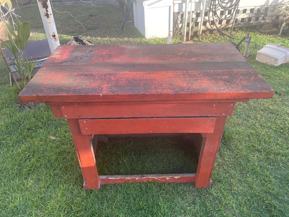 Garden or Garage table with drawer