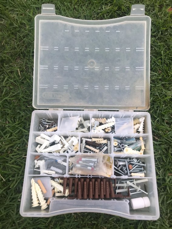 Case with Drywall Screws