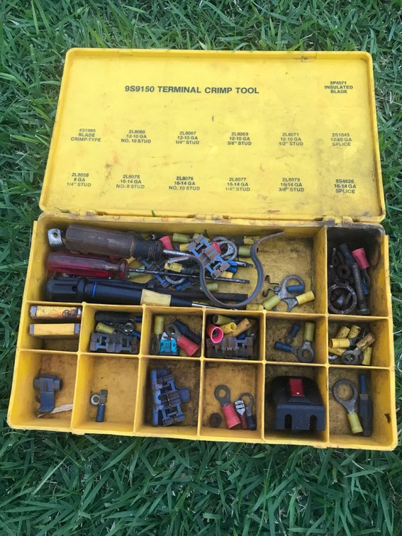 Fuze box with different size Fuses / Tools