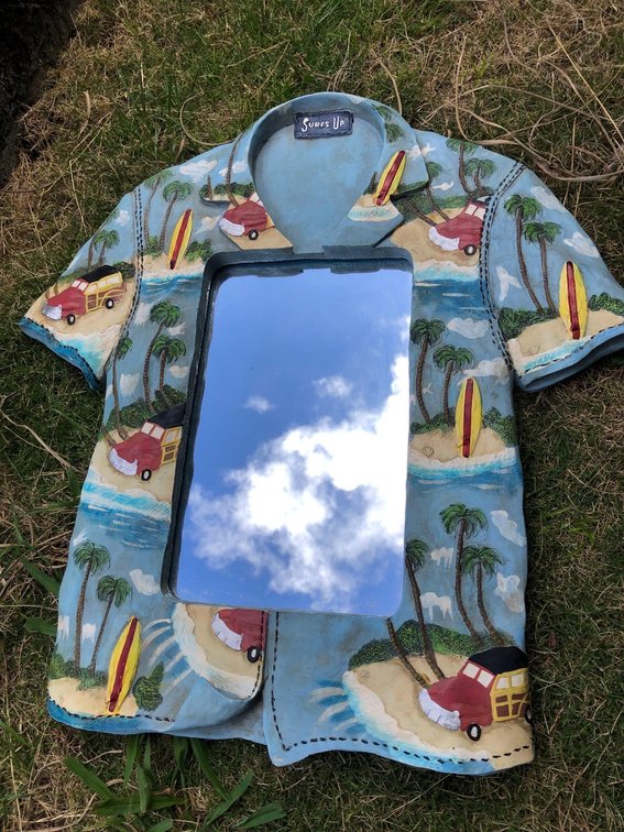 Aloha Shirt Mirror
