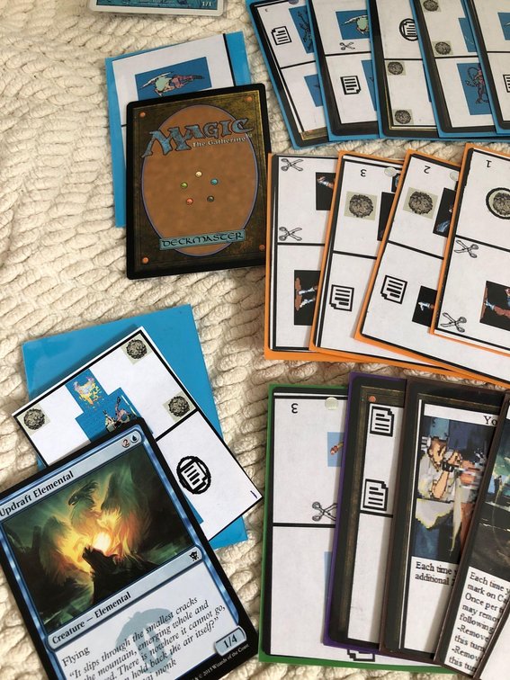 Magic The Gathering Sleeved Printed Card Set