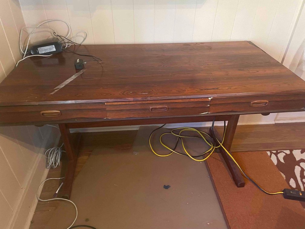 Large Wooden Writers Desk