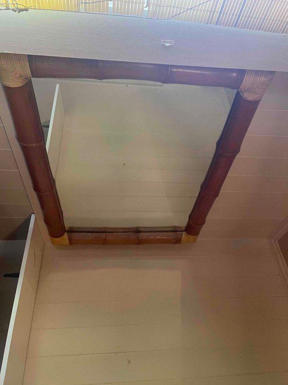large bamboo mirror