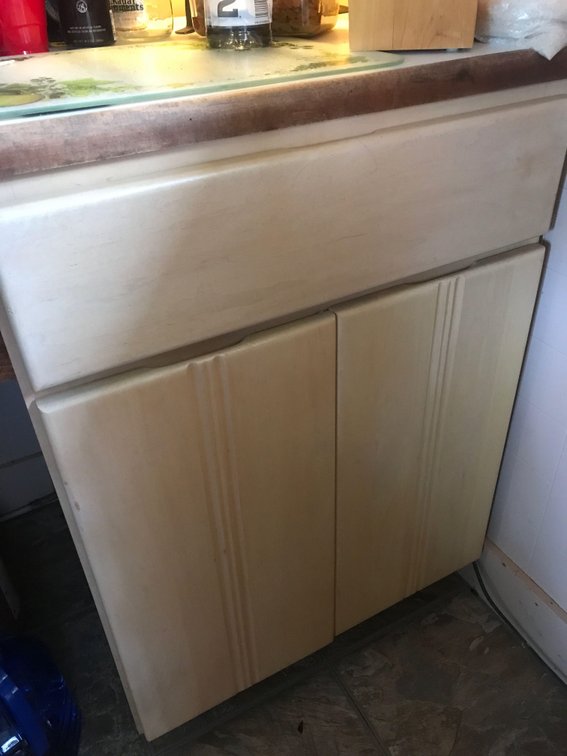 Kitchen Counter with Drawer and shelves