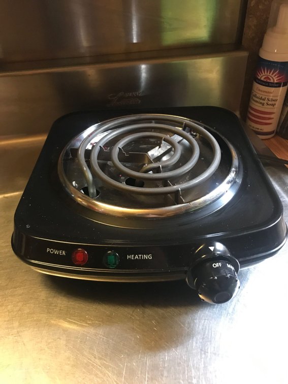 single electric burner