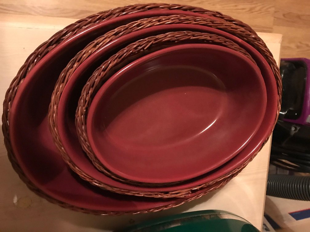 6 peice serving dish set