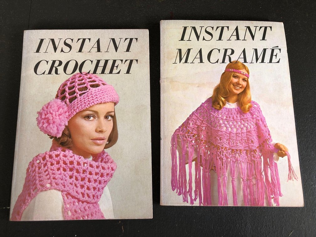 Vintage Instant Crochet and Macrame Books