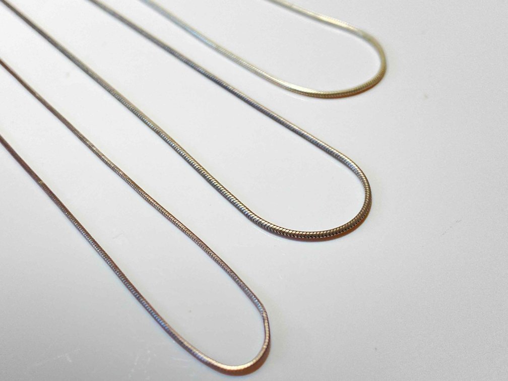 (X's 3) Sterling Silver Necklace Chains 