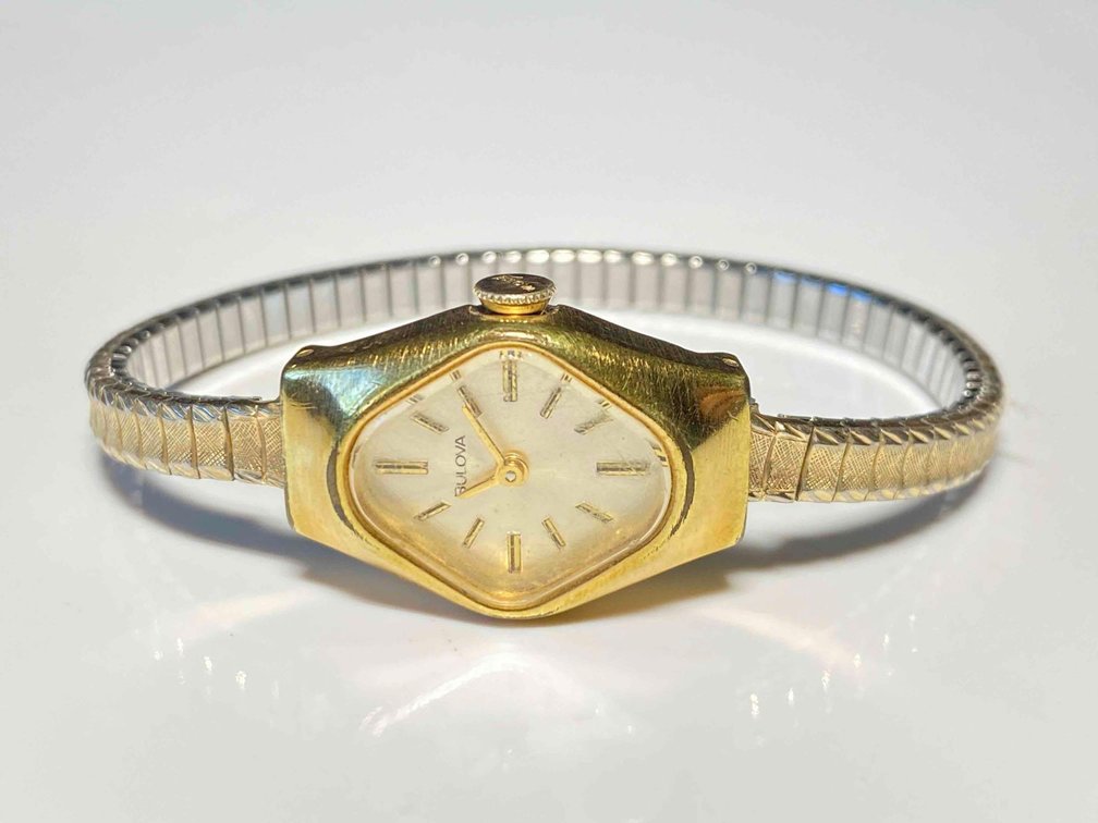 Vintage Bulova Women's Watch with Stretch Band