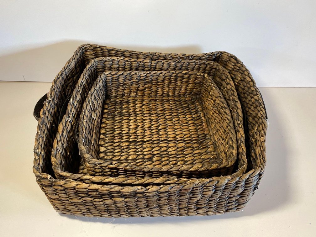 Set of Three Nesting Organizing Baskets 