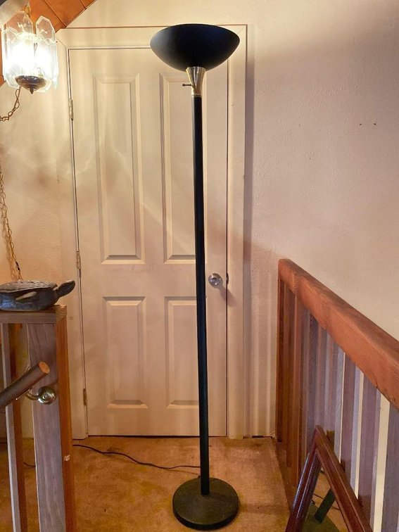 6ft Tall Black Floor Lamp
