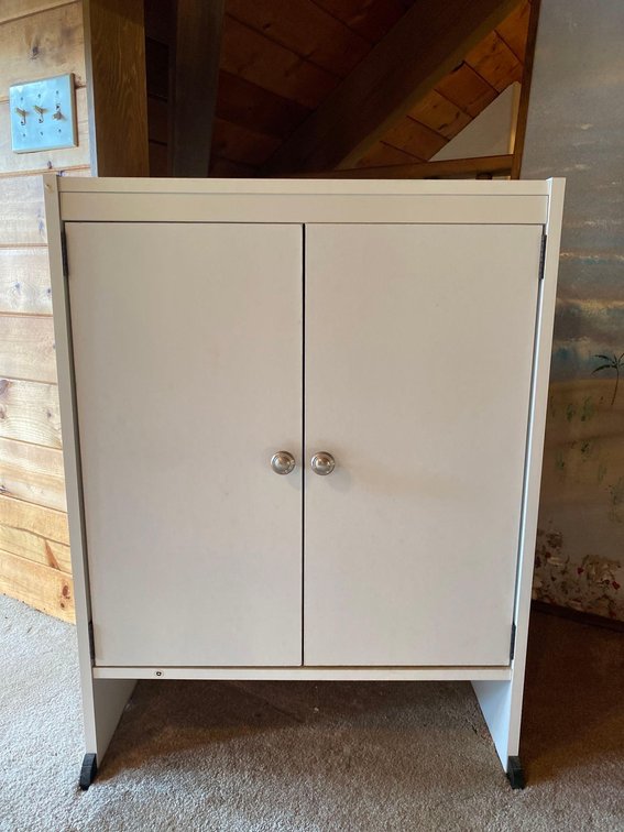 31 1/2" X 24" White Laminate Storage Cabinet 